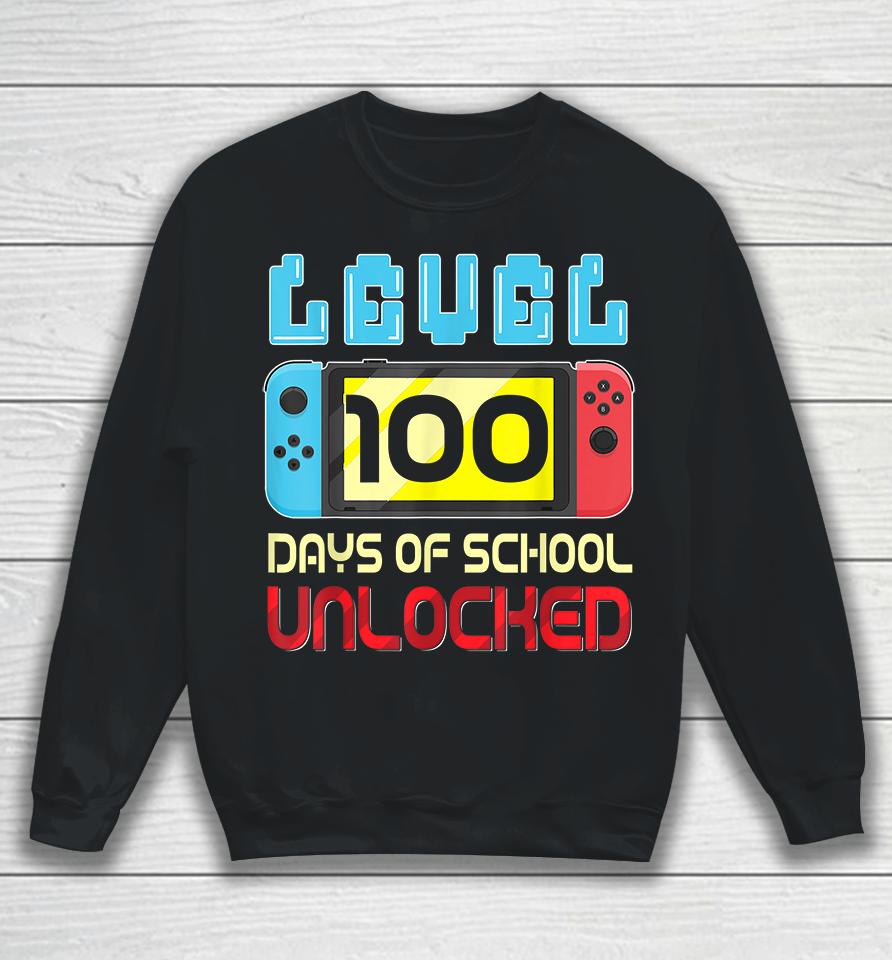 Level 100 Days Of School Unlocked Sweatshirt