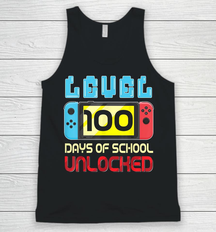 Level 100 Days Of School Unlocked Unisex Tank Top