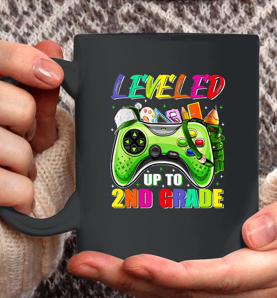 Leveled Up To 2Nd Grade Gamer Back To School First Day Boys Coffee Mug
