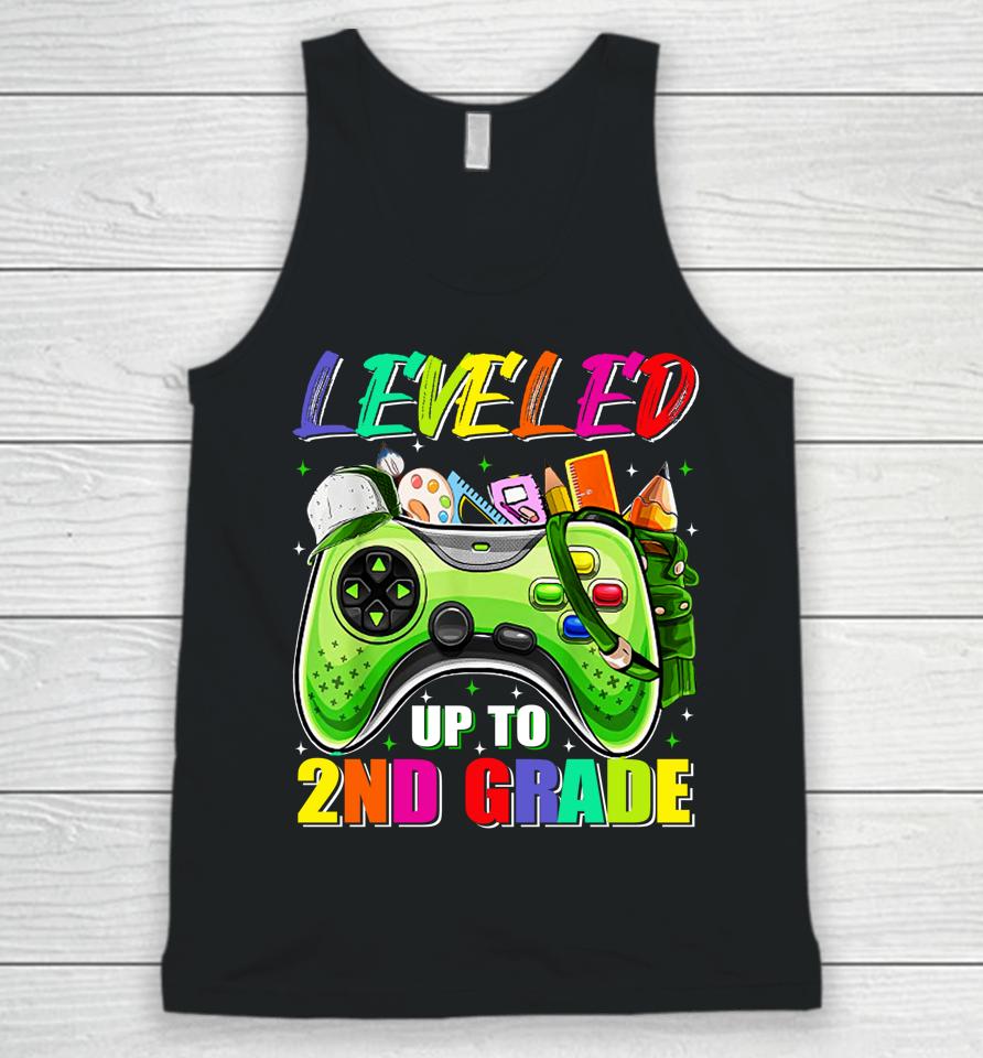 Leveled Up To 2Nd Grade Gamer Back To School First Day Boys Unisex Tank Top