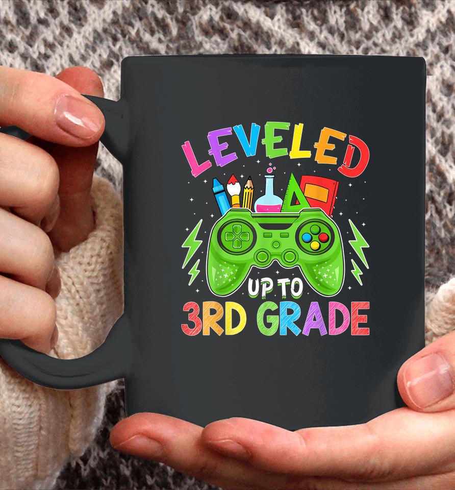 Leveled Up To 3Rd Grade Gamer Back To School First Day Boys Coffee Mug