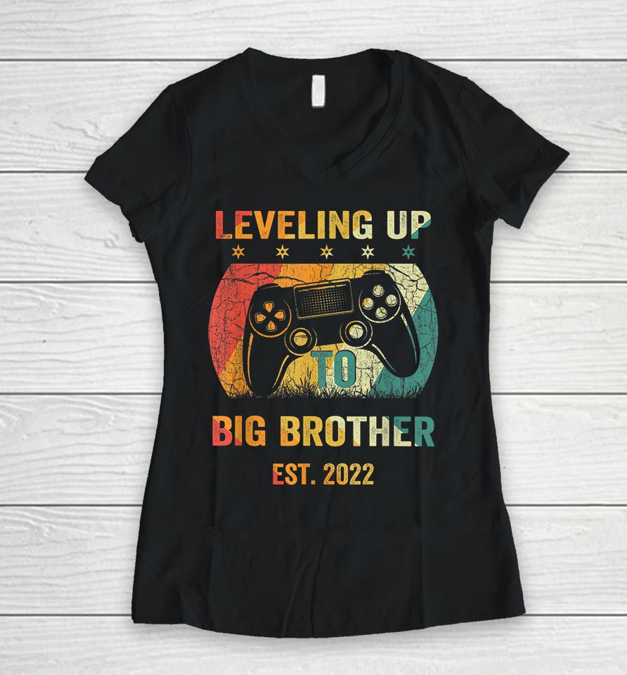 Leveling Up To Big Brother 2022 Women V-Neck T-Shirt