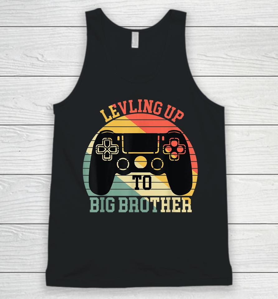 Leveling Up To Big Brother Funny Gamer Vintage Unisex Tank Top