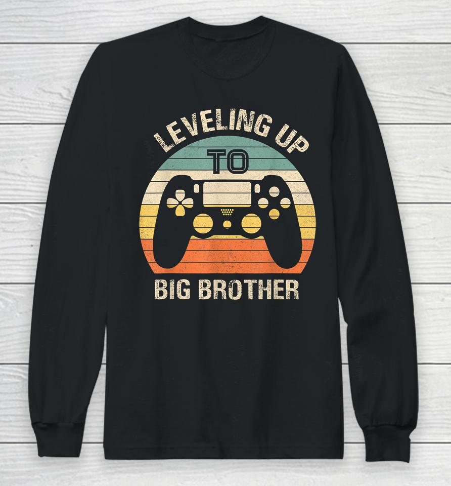 Leveling Up To Big Brother Gamer Vintage Long Sleeve T-Shirt
