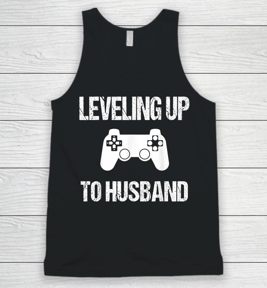 Leveling Up To Husband Engagement Video Game Unisex Tank Top