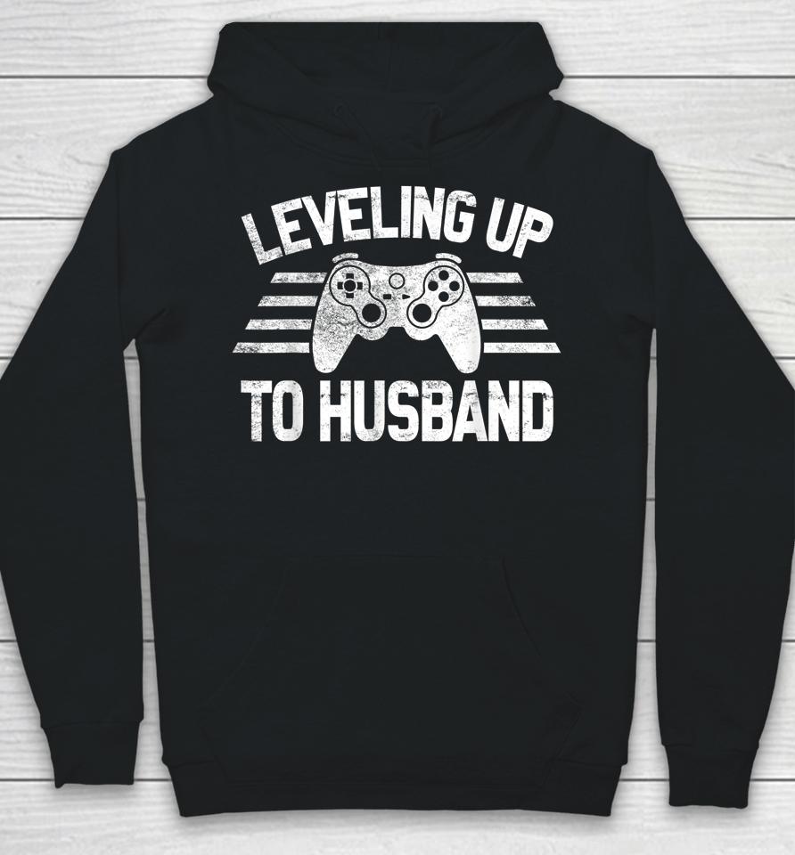 Leveling Up To Husband Funny Video Game Hoodie