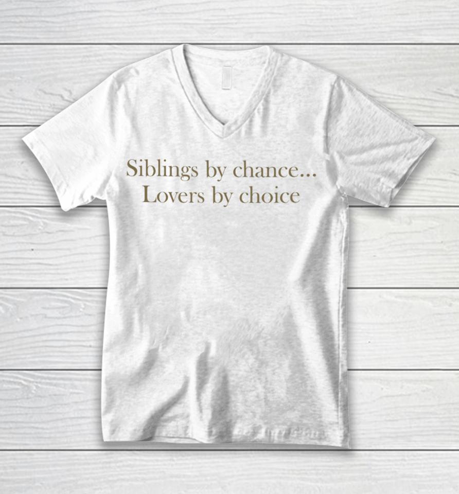 Lia V Siblings By Chance Lovers By Choice Unisex V-Neck T-Shirt