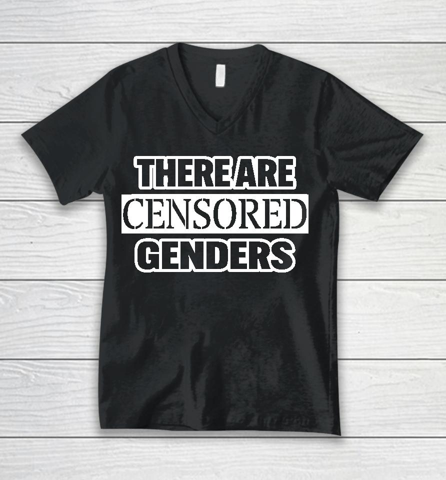 Liam Morrison There Are Censored Genders Unisex V-Neck T-Shirt