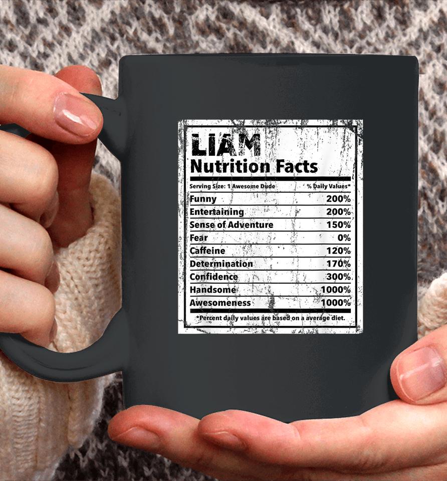 Liam Nutrition Facts Coffee Mug
