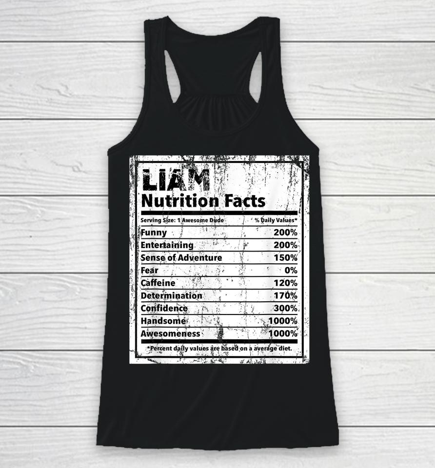 Liam Nutrition Facts Racerback Tank