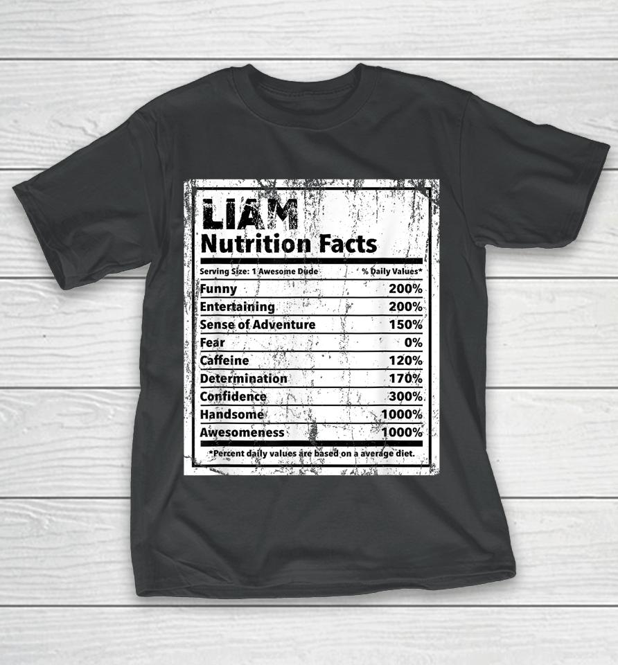 Liam Nutrition Facts T-Shirt