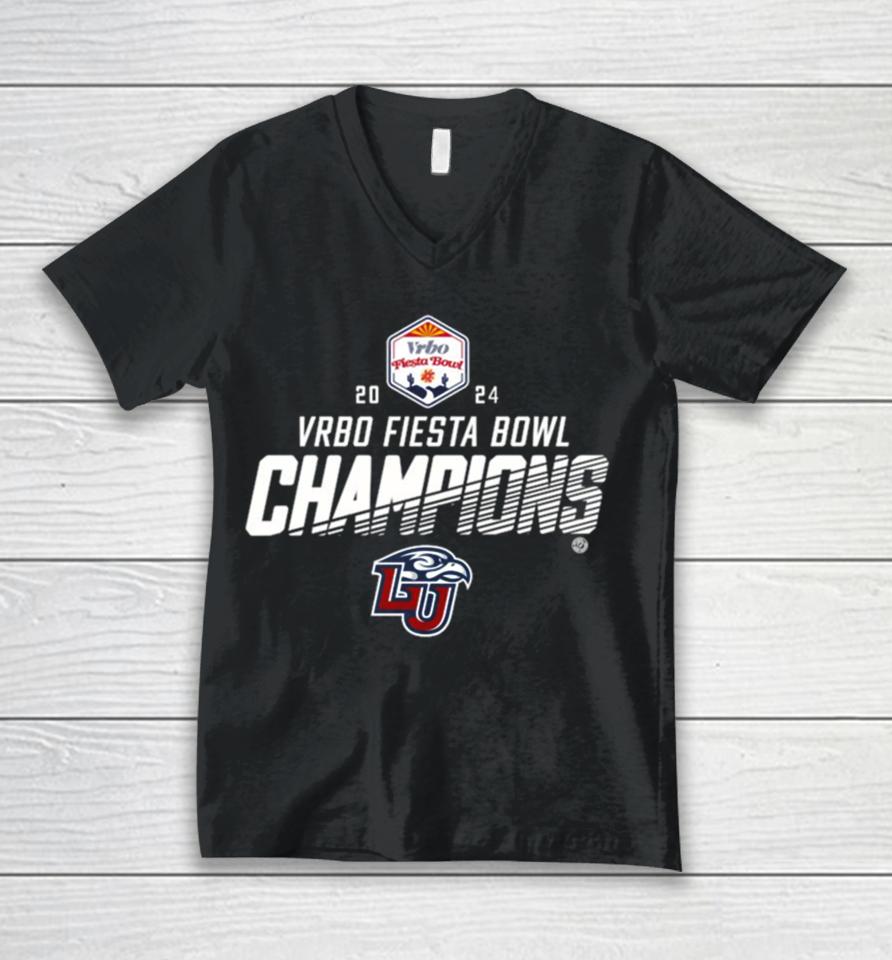 Liberty Flames 2024 Vrbo Fiesta Bowl Champions Unisex V-Neck T-Shirt