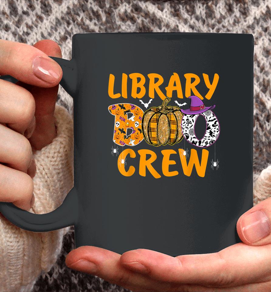 Library Boo Crew School Librarian Halloween Library Book Coffee Mug