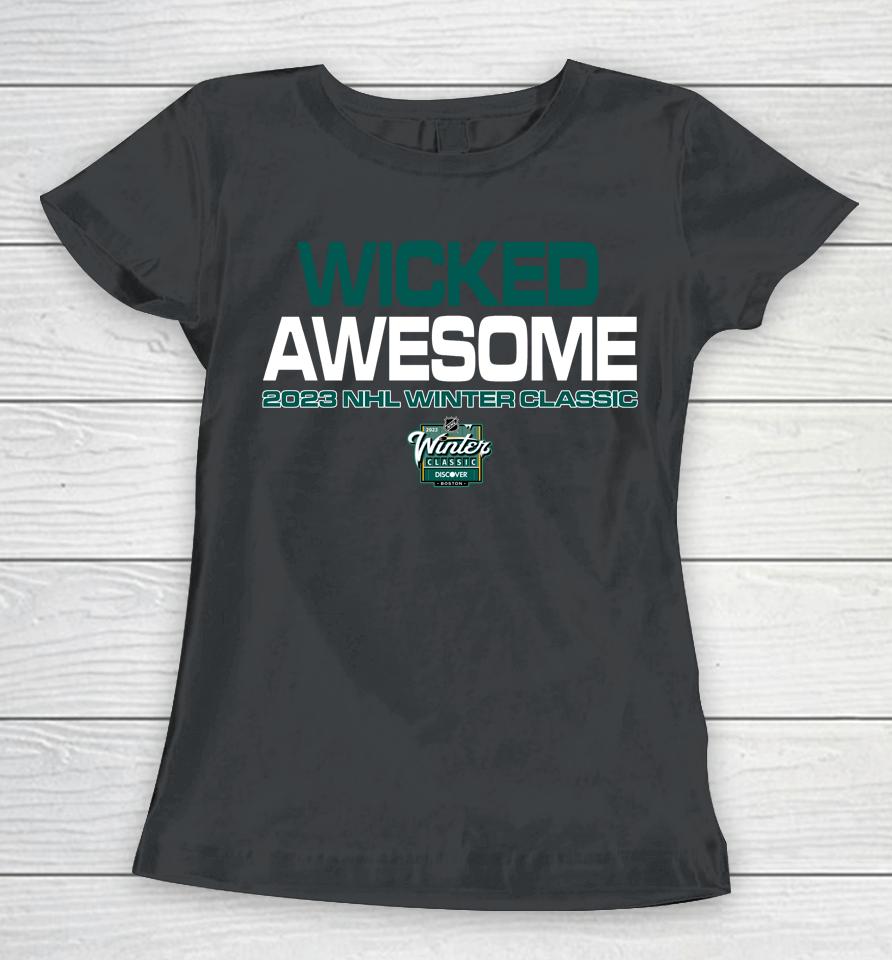 Lids Shop 2023 Nhl Winter Classic 47 Wicked Awesome Scrum Women T-Shirt