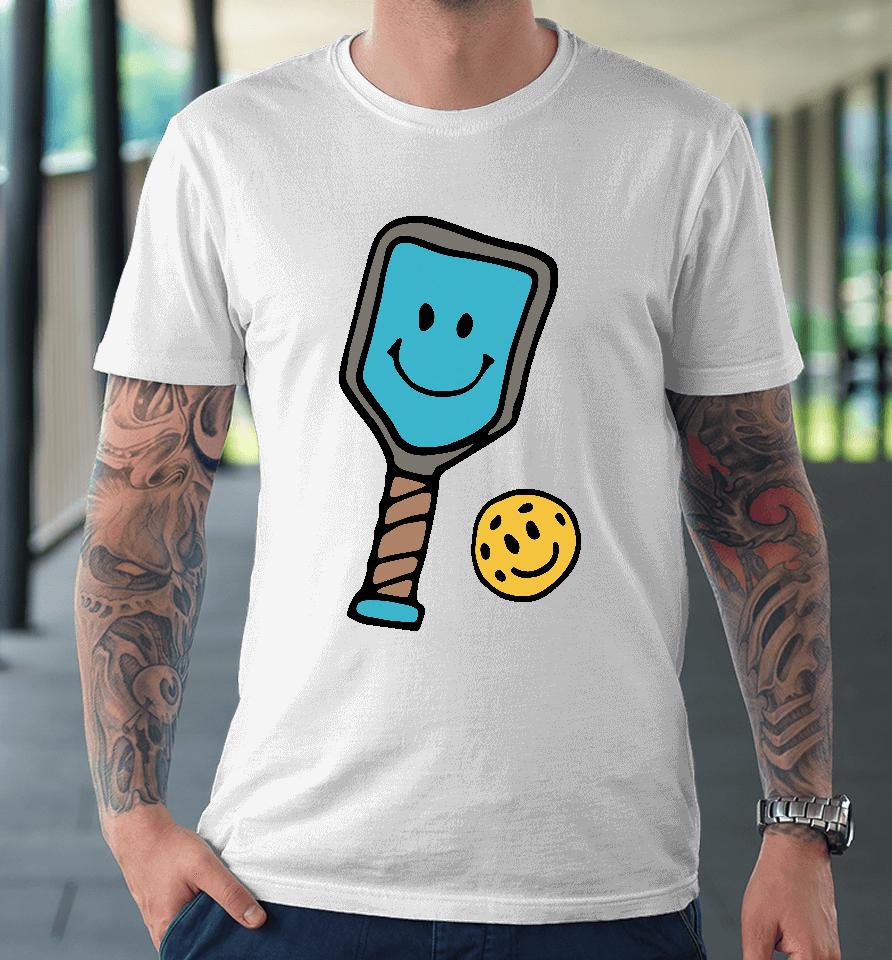 Life Is Good Merch Quirky Smiley Pickleball Premium T-Shirt