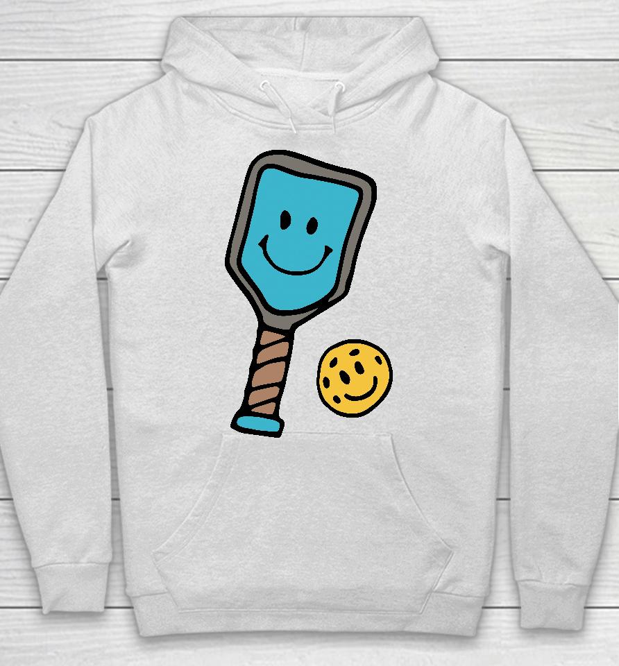 Life Is Good Merch Quirky Smiley Pickleball Hoodie