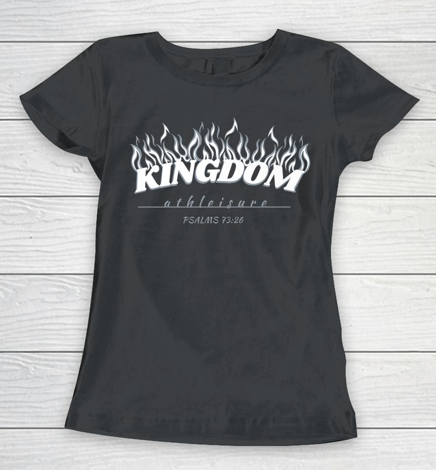Lift Pray Gym Workout Bible Verse Fire Disciple Of Christ Women T-Shirt