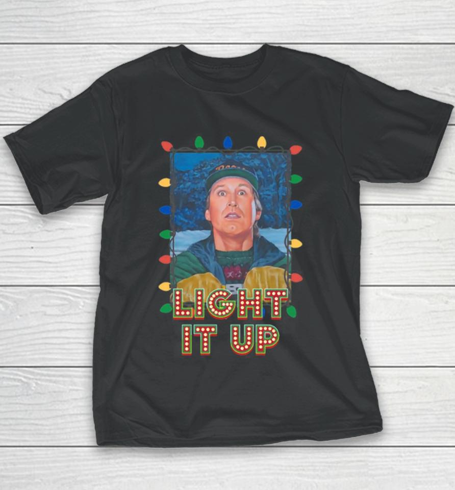 Light It Up Clark Griswold Christmas Vacation Youth T-Shirt