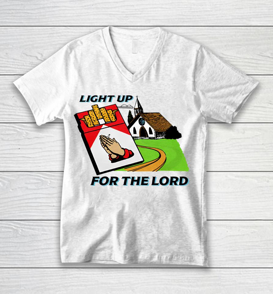 Light Up For The Lord Shithead Steve Shop Unisex V-Neck T-Shirt