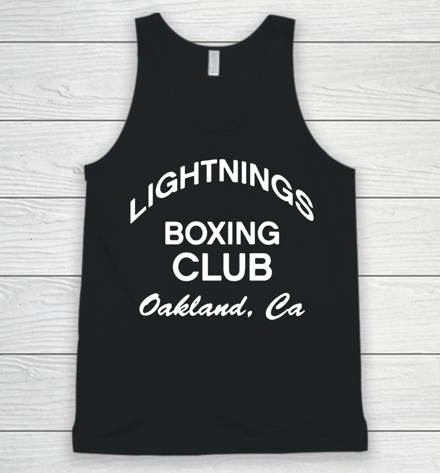 Lightning's Boxing Club Oakland Ca Unisex Tank Top
