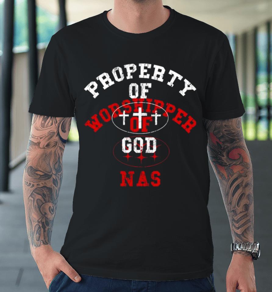 Lil Nas Property Of Godshiper Of God Nas Premium T-Shirt