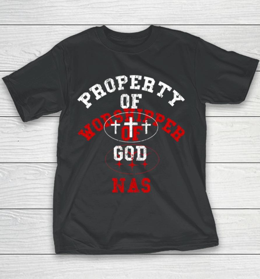 Lil Nas Property Of Godshiper Of God Nas Youth T-Shirt