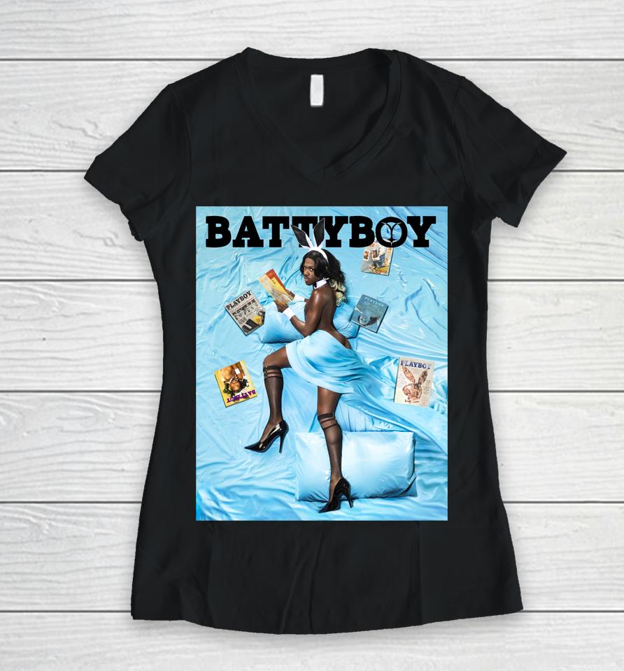 Lilnasx Battyboy Women V-Neck T-Shirt