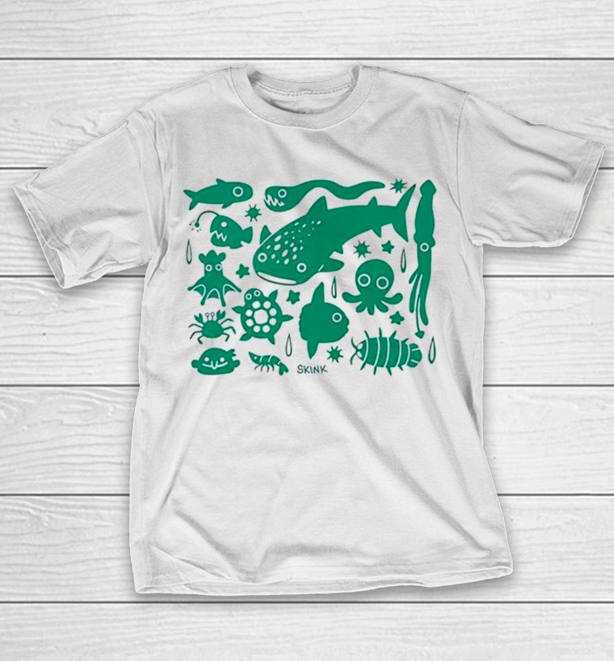 Limeskink Deep Sea Creatures T-Shirt