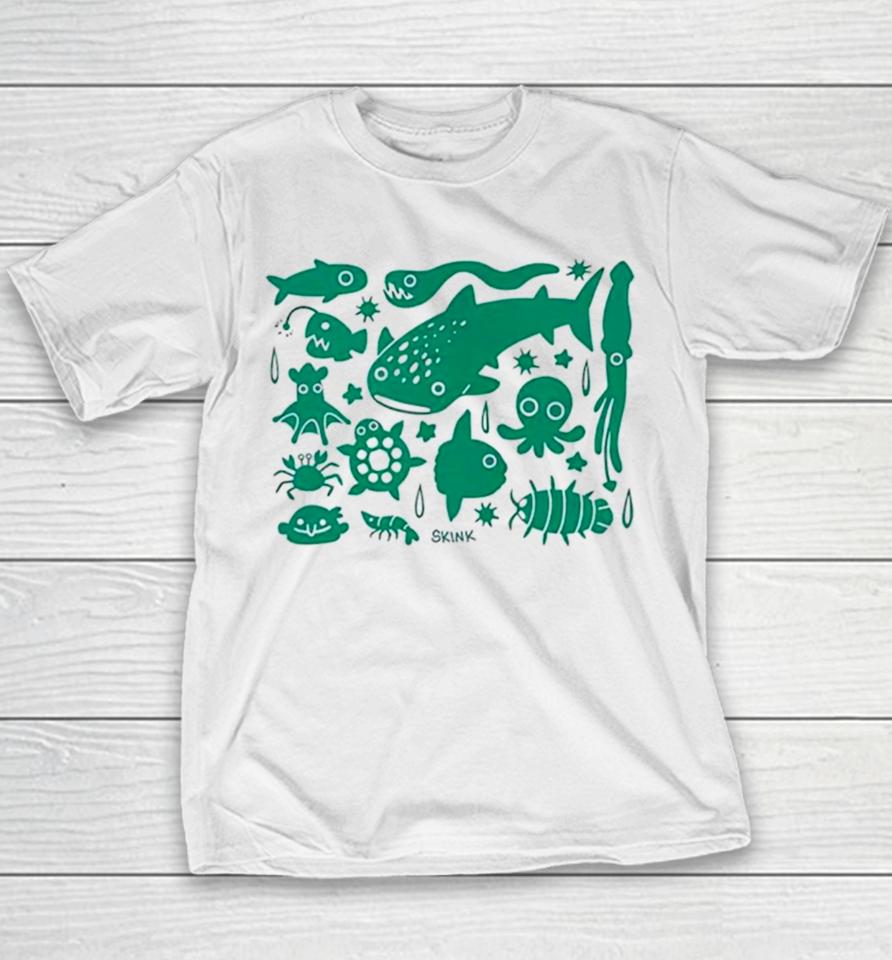 Limeskink Deep Sea Creatures Youth T-Shirt