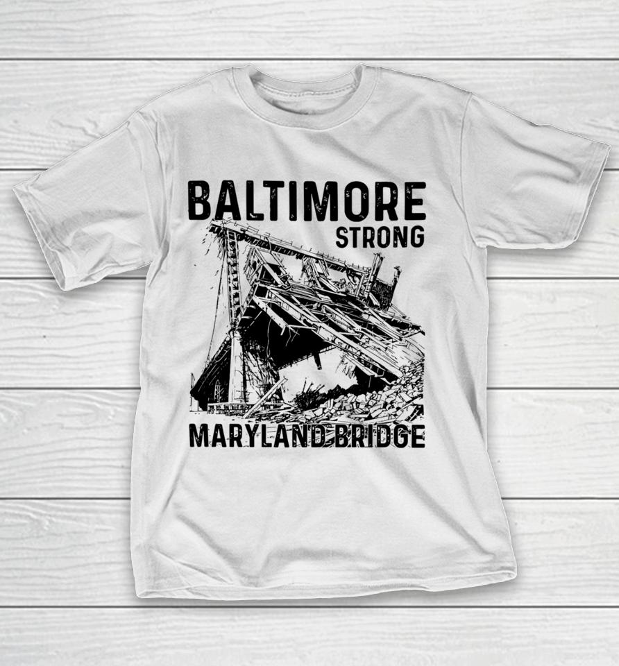 Limited Baltimore Strong Maryland Bridge Vintage T-Shirt