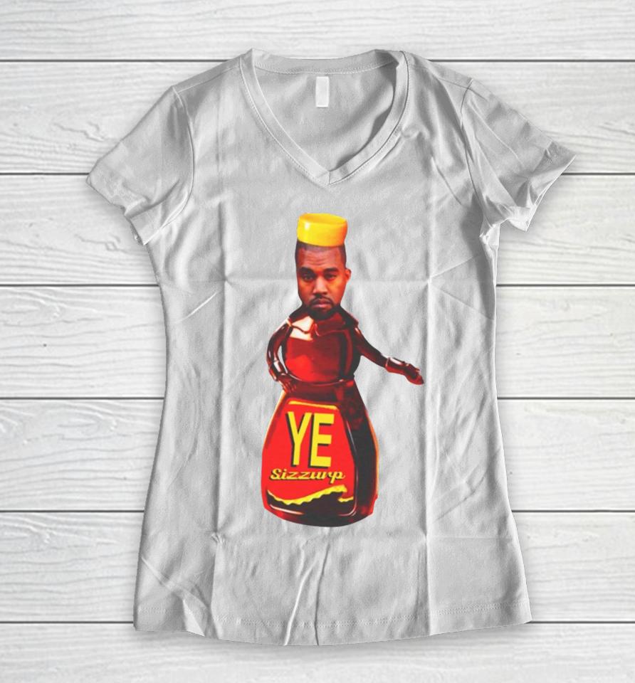 Limited Kanye West Ye Sizzurp Women V-Neck T-Shirt