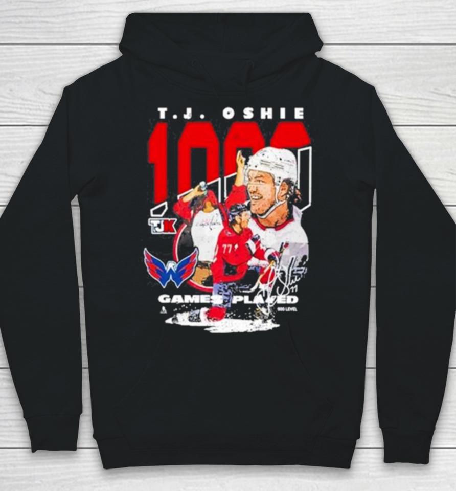 Limited Tj Oshie 1000 Games Played Hoodie