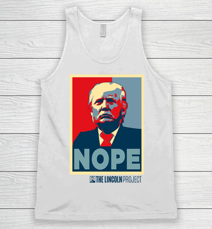 Lincoln Project Nope Unisex Tank Top