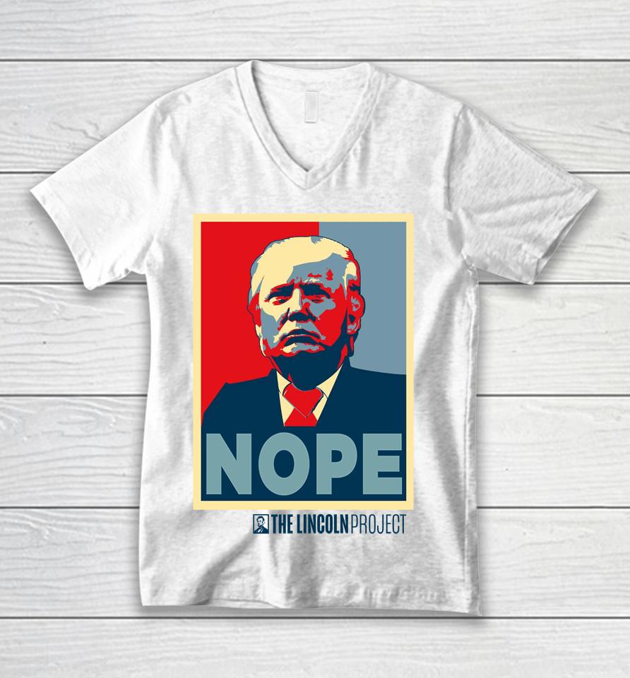 Lincoln Project Nope Unisex V-Neck T-Shirt