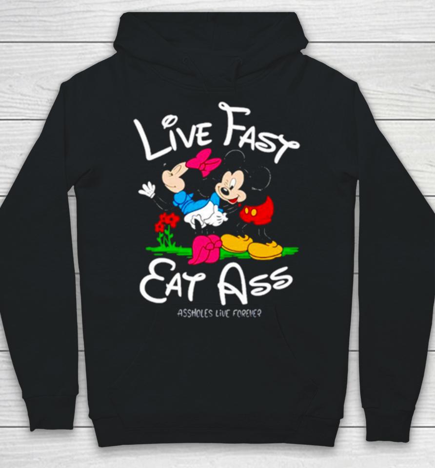 Linda Finegold Mickey Lfea Live Fast Eat Ass Assholes Live Forever Hoodie