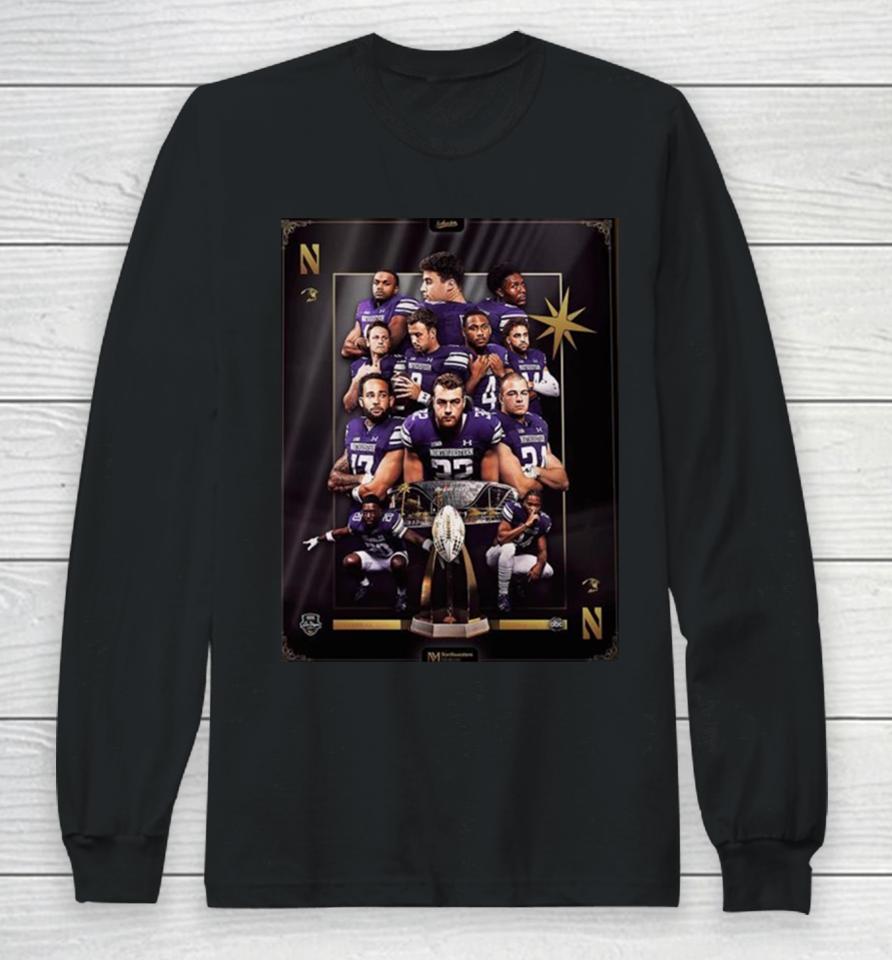 Line Up Northwestern Wildcats Football In The 2023 Srs Distribution Las Vegas Bowl Long Sleeve T-Shirt