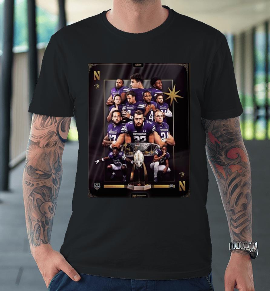 Line Up Northwestern Wildcats Football In The 2023 Srs Distribution Las Vegas Bowl Premium T-Shirt