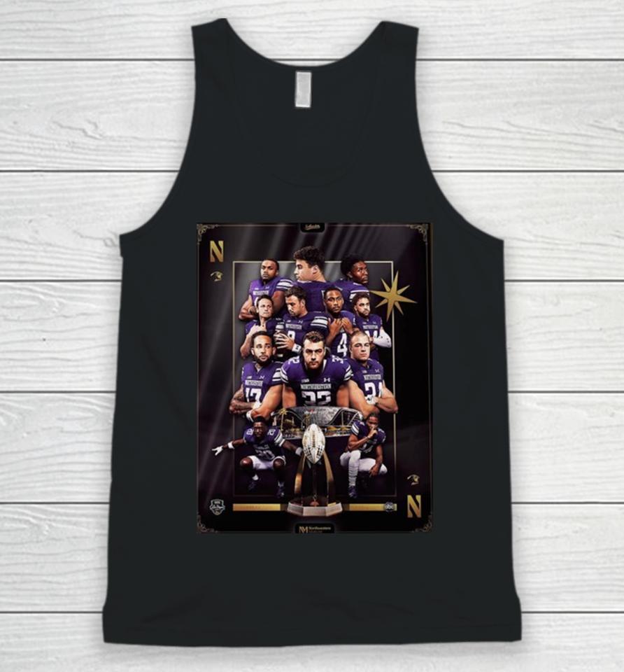 Line Up Northwestern Wildcats Football In The 2023 Srs Distribution Las Vegas Bowl Unisex Tank Top