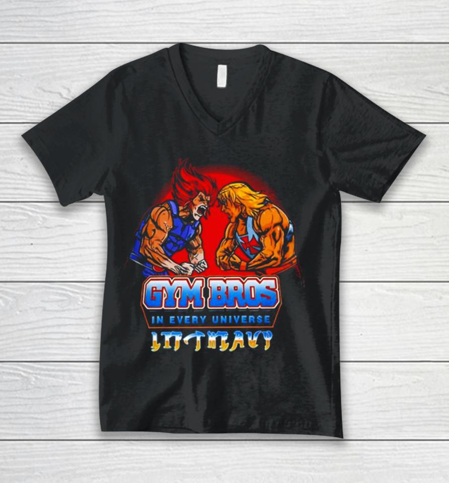Lion O And He Man Lift Heavy Unisex V-Neck T-Shirt