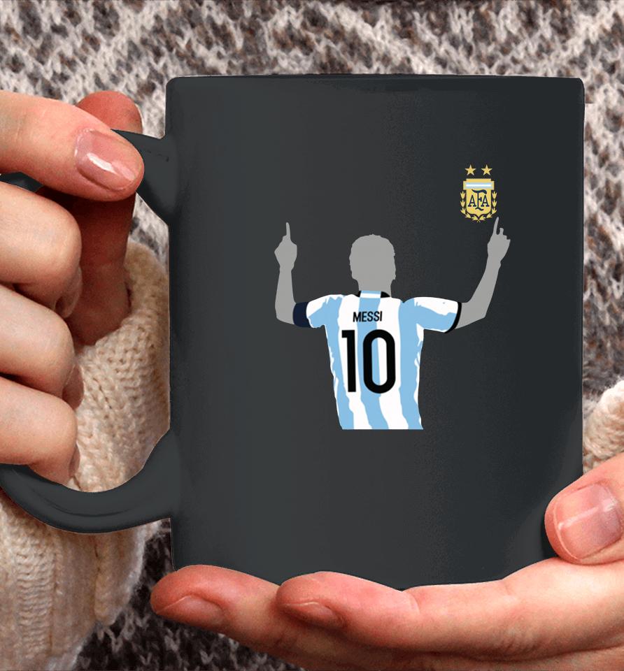 Lionel Messi Argentina National Team Winners Celebration Coffee Mug