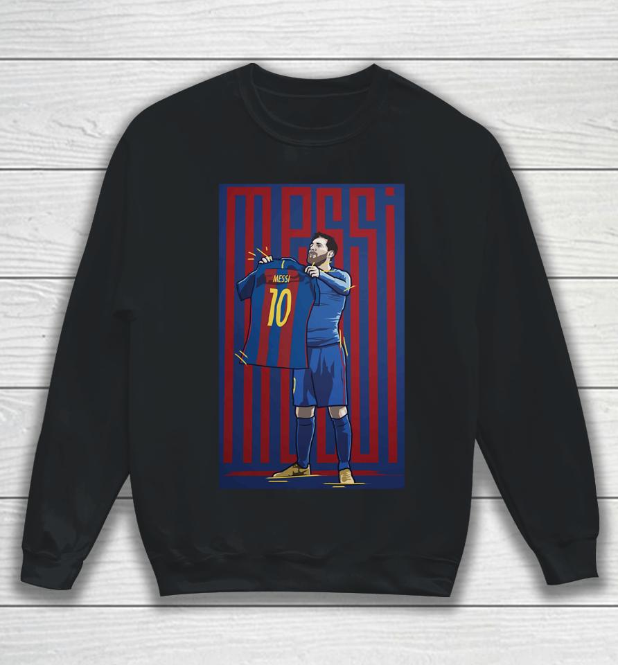 Lionel Messi Celebration Vs Real Madrid Sweatshirt