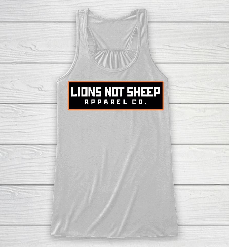 Lions Not Sheep Apparel Co Racerback Tank