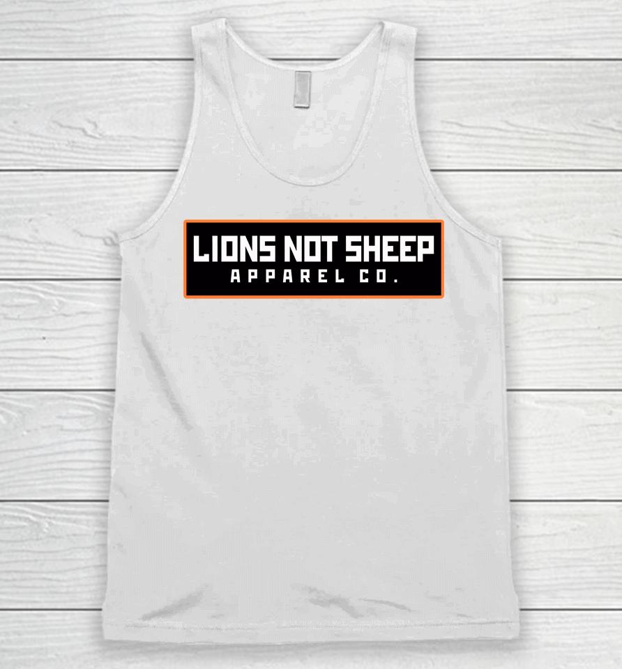 Lions Not Sheep Apparel Co Unisex Tank Top