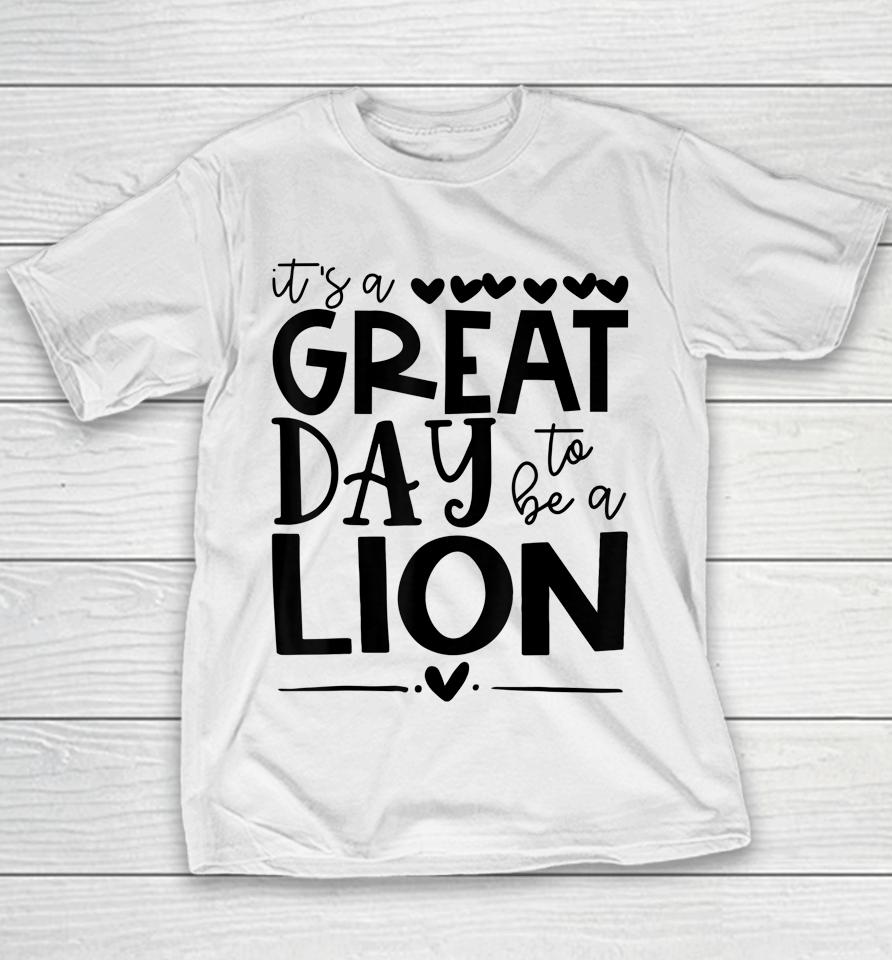 Lions School Sports Fan Team Spirit Mascot Gift Great Day Youth T-Shirt