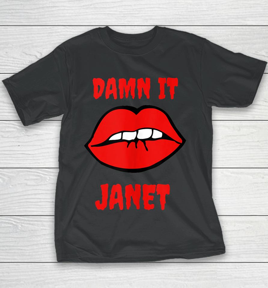 Lips Damn It Janet Song From Rocky Horror Picture Show Youth T-Shirt