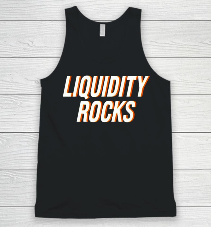 Liquidity Rocks Unisex Tank Top