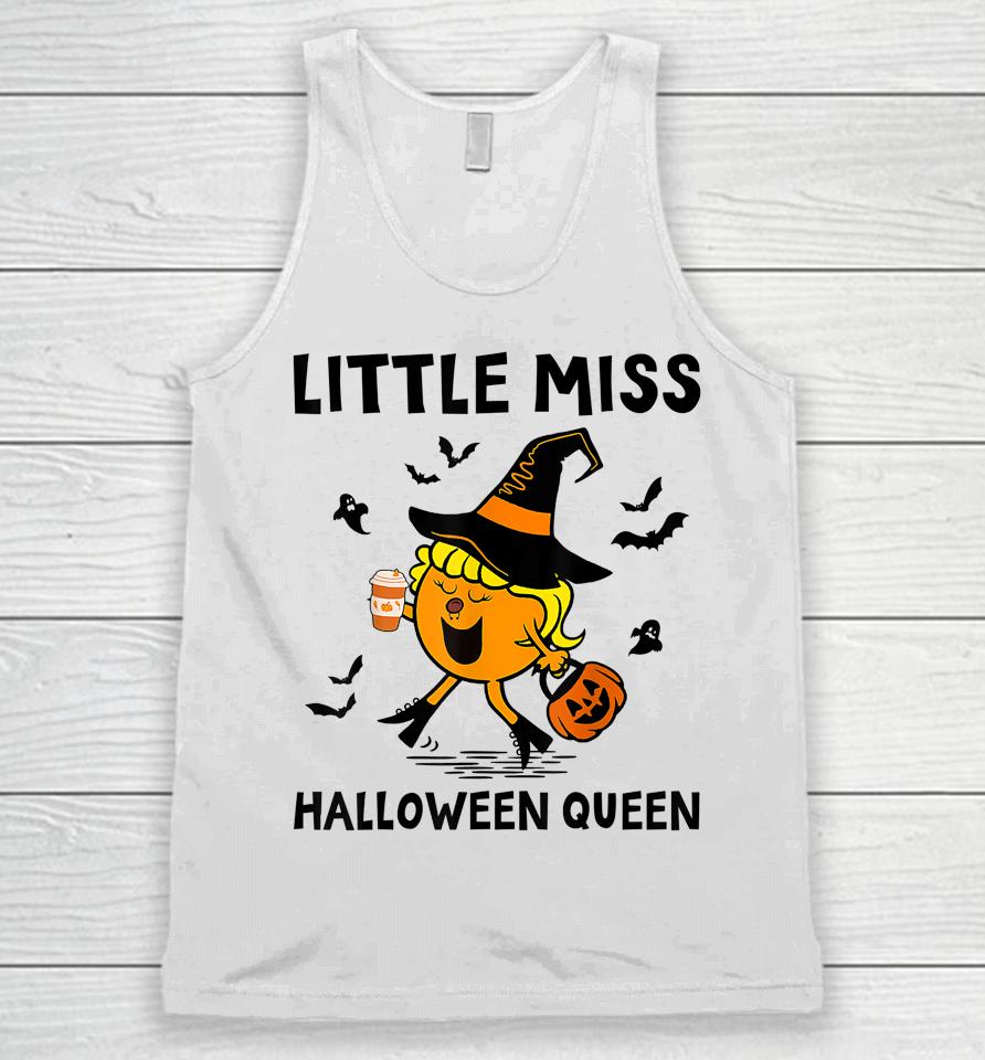 Little Miss Halloween Queen Pumpkin Unisex Tank Top