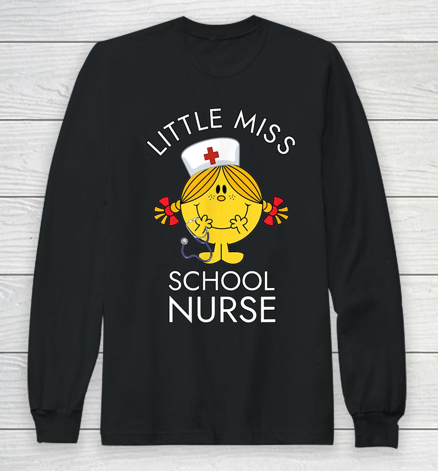 Little Miss School Nurse Lil Ms Registered School Nurse Long Sleeve T-Shirt