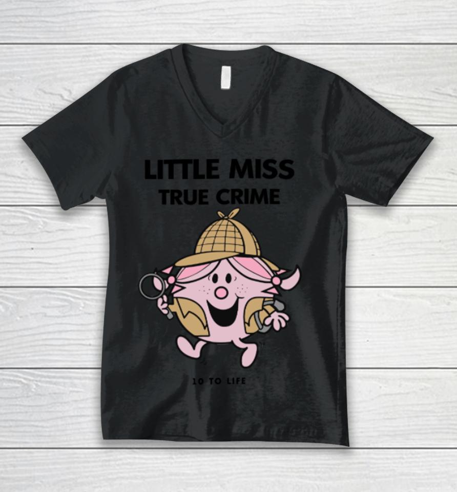 Little Miss True Crime Pigment Unisex V-Neck T-Shirt