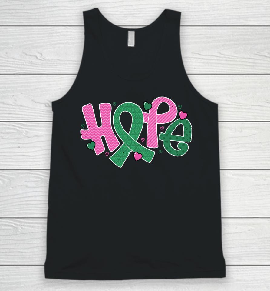 Liver And Breast Cancer Hope October Cancer Awareness Month Unisex Tank Top